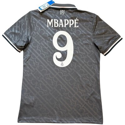 2024/25 Real Madrid Third Jersey #9 Mbappe Medium adidas Champions