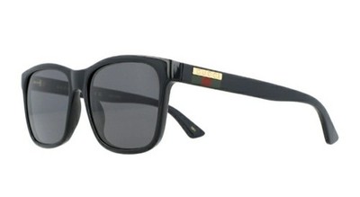 GUCCI GG0746S 001 57-17 145 Sunglasses Black Frames w/ Grey Lenses Men's New