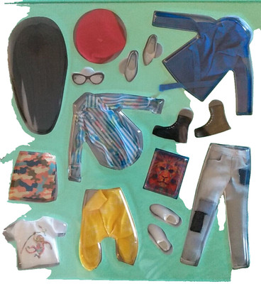 Mattel Creatable World DC-073 doll clothes and accessories only (no doll)