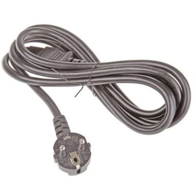 1 pc RS PRO 6266723 Power Cable Straight C19 To Right Angle CEE 7/7, Schuko 8.2