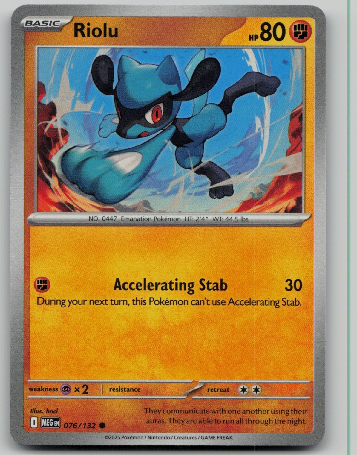 Riolu Common ME01: Mega Evolution 076/132 NM