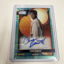 2025 STAR WARS SMUGGLERS OUTPOST CHARLIE BARNETT  YORD FANDAR AQUA AUTO 015/199