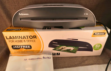 Fellowes C95 Thermal Laminator w Box 10 Pouches Jam Free Advanced Roller