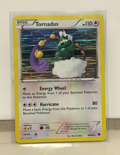 Pokemon TCG Tornadus 89/98 Emerging Powers Holo Rare EN 110HP 2011 5ban