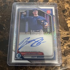 2024 Bowman Chrome - Mega Box Chrome Prospect Mojo Autographs Matt Shaw #BMA-MS