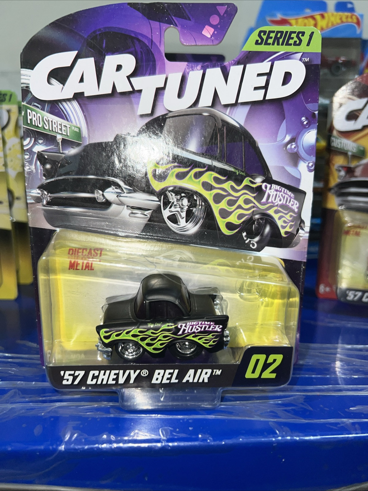 2024 MGA Car Tuned ‘57 Chevy Bel Air 1/64 Toy Vehicle Pro Street Series 1 NEW