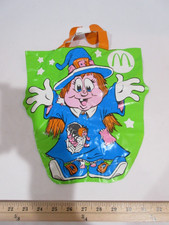 Vintage 1990s McDonalds Witch Halloween Glow in Dark Vinyl Trick Or Treat Bag