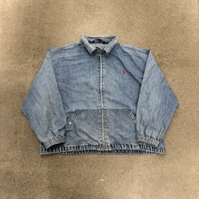 Vintage Polo Ralph Lauren Mens Denim Harrington Jacket Size 2XL
