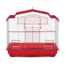 Prevue Pet Products Barn Style Bird Cage - Red/White - Small/Medium