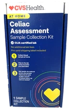 CVS Health At Home Celiac Assessment Sample Collection Kit, Exp. 05/31/2027