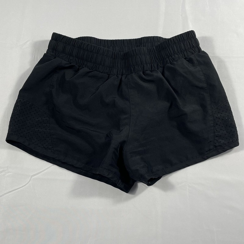XERSION Girls Running Shorts Size Med 10/12 Quick-dri Black Liner Elastic Waist