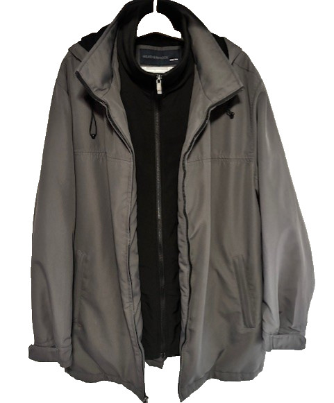 Weatherproof Jacket 2XLT Gray Softshell Lined Det… - image 7