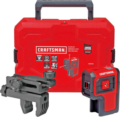 CRAFTSMAN 100' Red 3-Point Self-Leveling Laser Kit (CMHT77632)