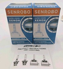 2x Senrobo D3s Hid Xenon Bulbs Pair New Open Box Headlight Replacement 6000k