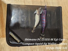 Shimano PC-211EG-M Egi Case – Squid Jig Storage Wallet – Holds 10 Jigs up to 3.0