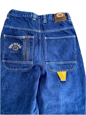 Vintage 90s Wu Wear Denim Jeans Wu-Tang Clan Baggy Fit Mens 32x32 (30x31) EUC