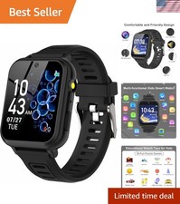 Black Kids Smart Watch with Music Recorder, Games  Fitness Tracker   Gift Idea
