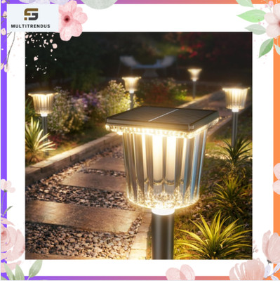 Solar Pathway Lights 8 Pack Adjustable Warm Cool White IP65 Outdoor