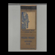 Matchbook Cover Wilbur Wright Patterson Field Officers Club