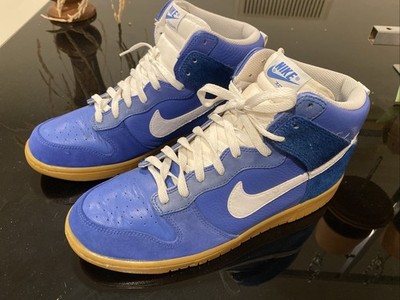 Nike Dunk High Premium Blue Royal Pony Hair Varsity Shoes 317892-412 Mens  11.5