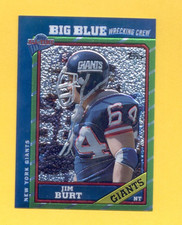 2005 Topps Fan Favorites JIM BURT New York Giants Chrome Card 344/499