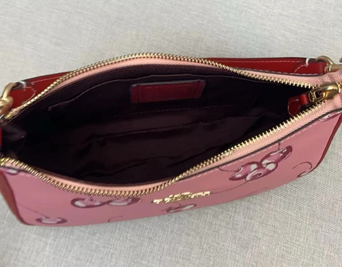 NEW Coach Shoulder Bag CR290 Teri Hand Bag In Pebble Leather Cherry Print NWT - Picture 7 of 8