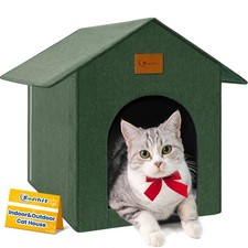 Outdoor Cat House Feral Cat Shelter,Outside Waterproof Cat House for Outdoor/...