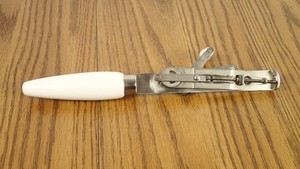 Vintage Danish Rug Hooking Tufting Tool Carpet Needle Hand Crank