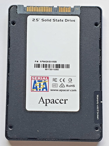 64 GB SATA III Apacer Pro-II AS510S AP64GAS510SB 2D-NAND MLC SSD 2.5" Festplatte