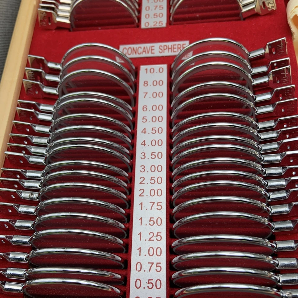 Lote de 2 Kit de lentes de prueba óptica de optometría Juego de prueba con estuche  Foto 2 de 4