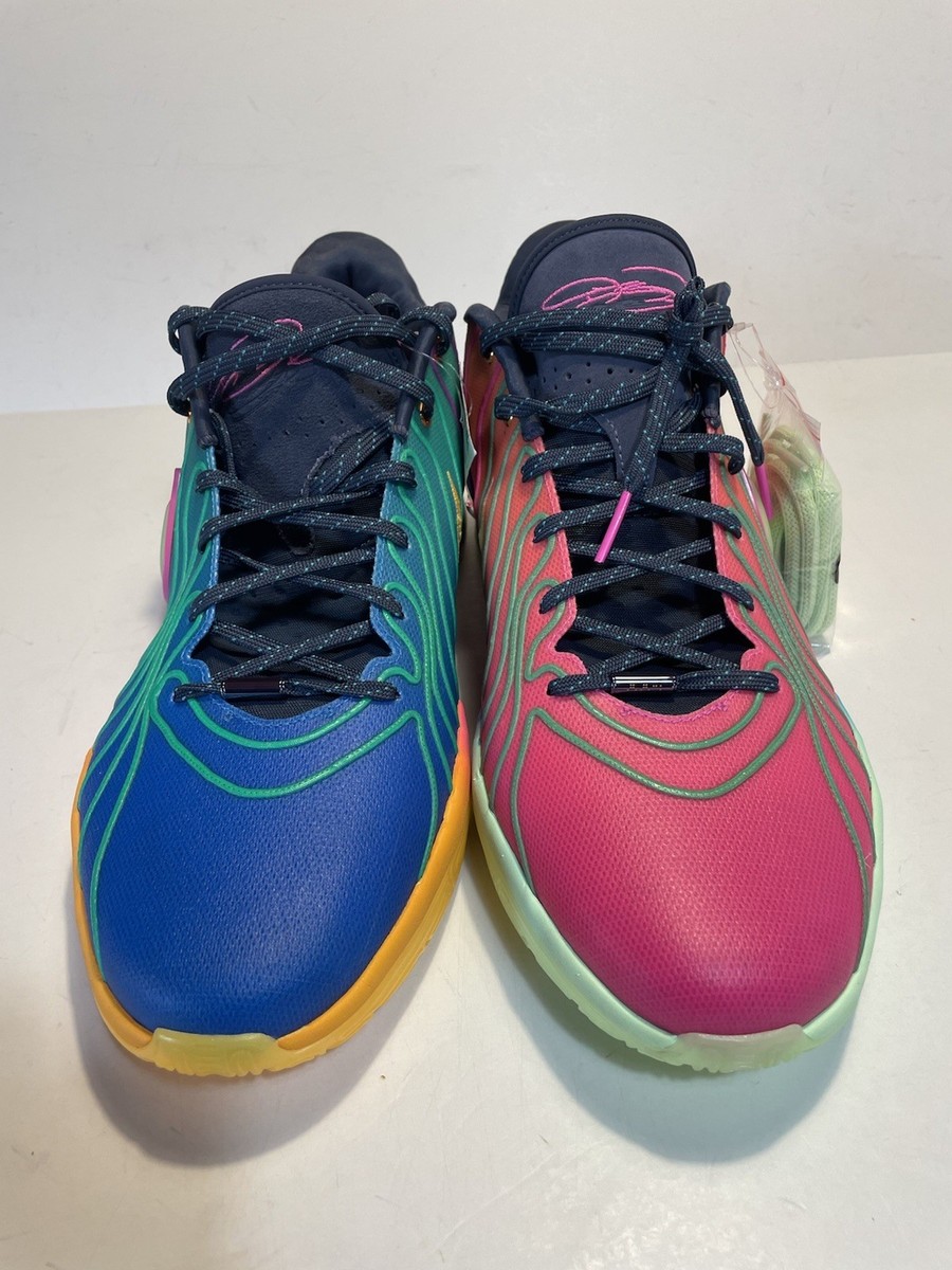 Nike Air Mens LeBron XXI 21 Optimism Blue Green Fuchsia size 17
