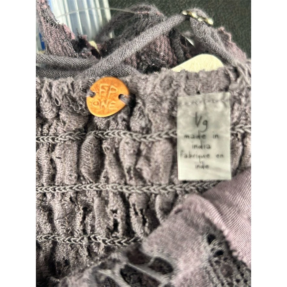 Free People Adella Bralette Encaje Gris Carbón Para Mujer Talla L NUEVO Foto 3 de 4