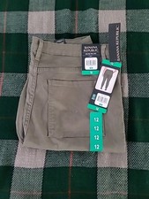 BANANA REPUBLIC Women's High Rise Twill Pant Green Size 12 NWT