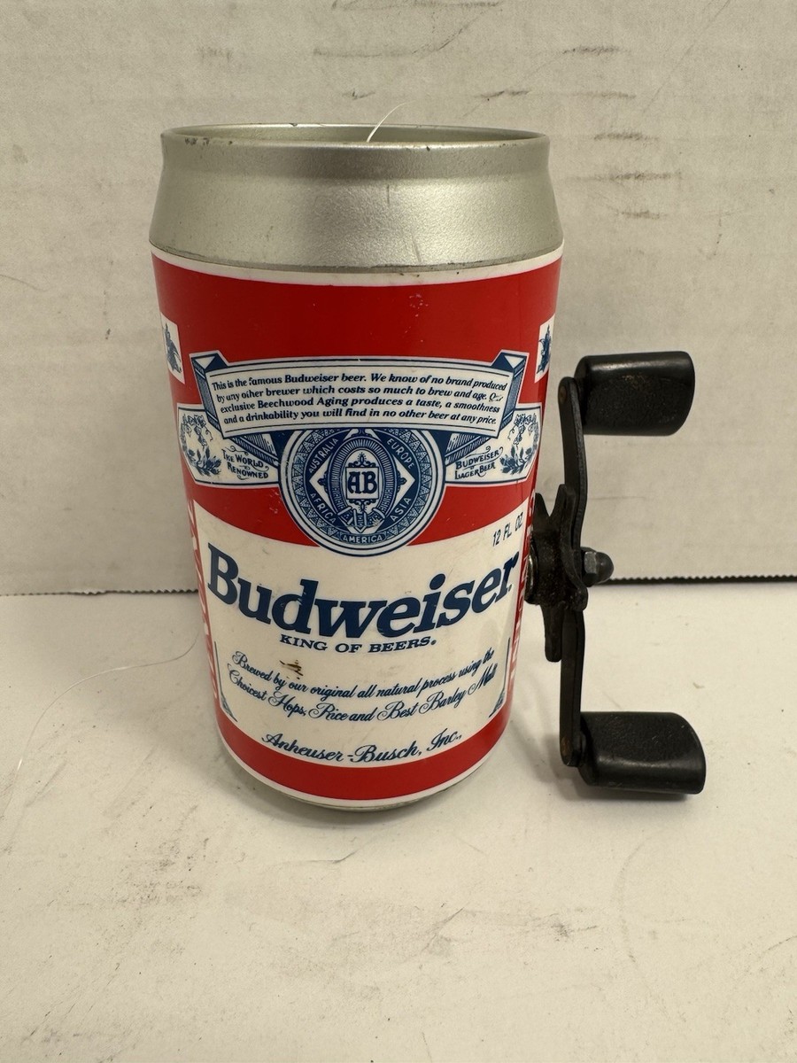 Budweiser Beer 1995 RARE! Fishing Bud Can reel Johnson fishing