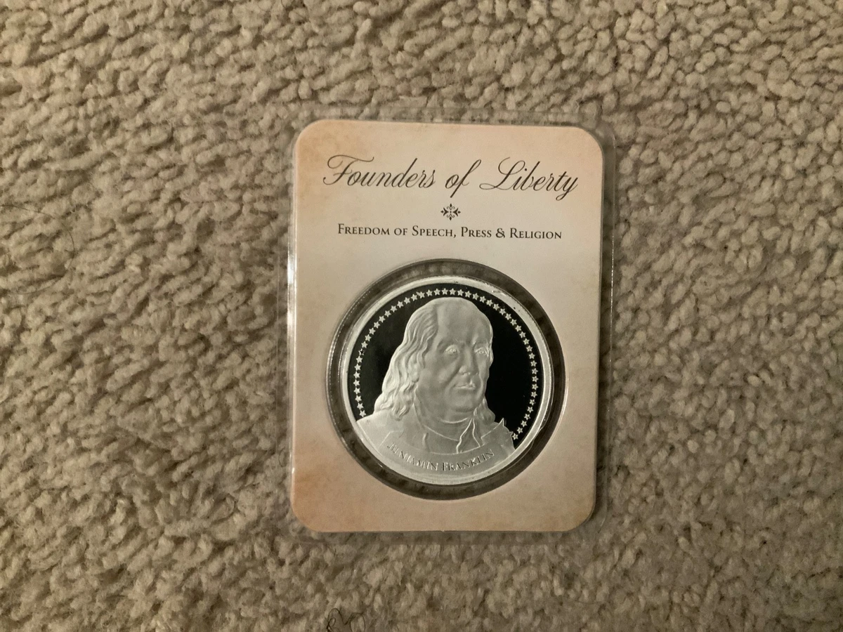 Franklin Mint 0.999 Silver Bullion Bars & Rounds 1 oz Precious