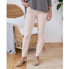 Frank  Eileen Derry ballet pink ankle fray pants slim