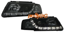 Faro proiettore VW Passat 3B vero LED luce diurna look xeno nero 97-00