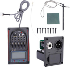 Preamplificatore per Chitarra Acustica LCD a 5 Bande EQ Professionale per Gli Am