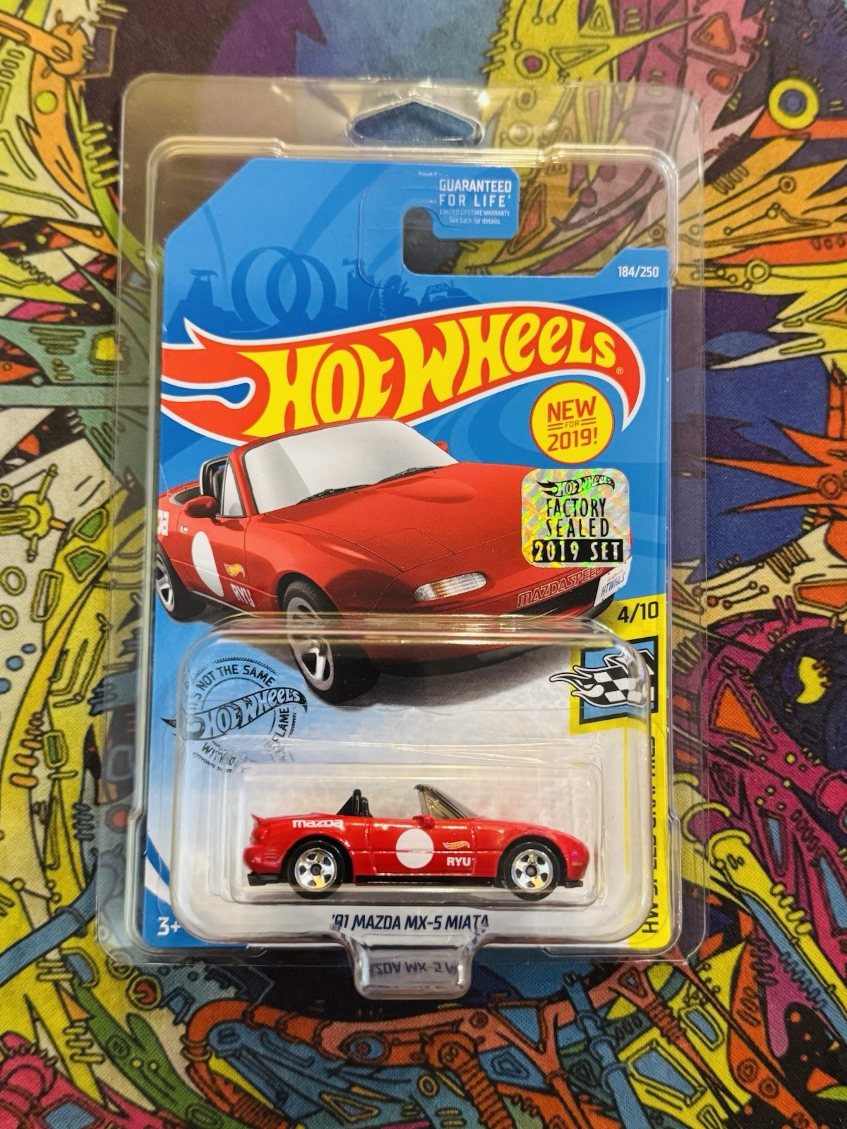 Hot Wheels 2019 New Factory Sealed Set 91 Mazda MX-5 Miata HW Speed Graphics Red