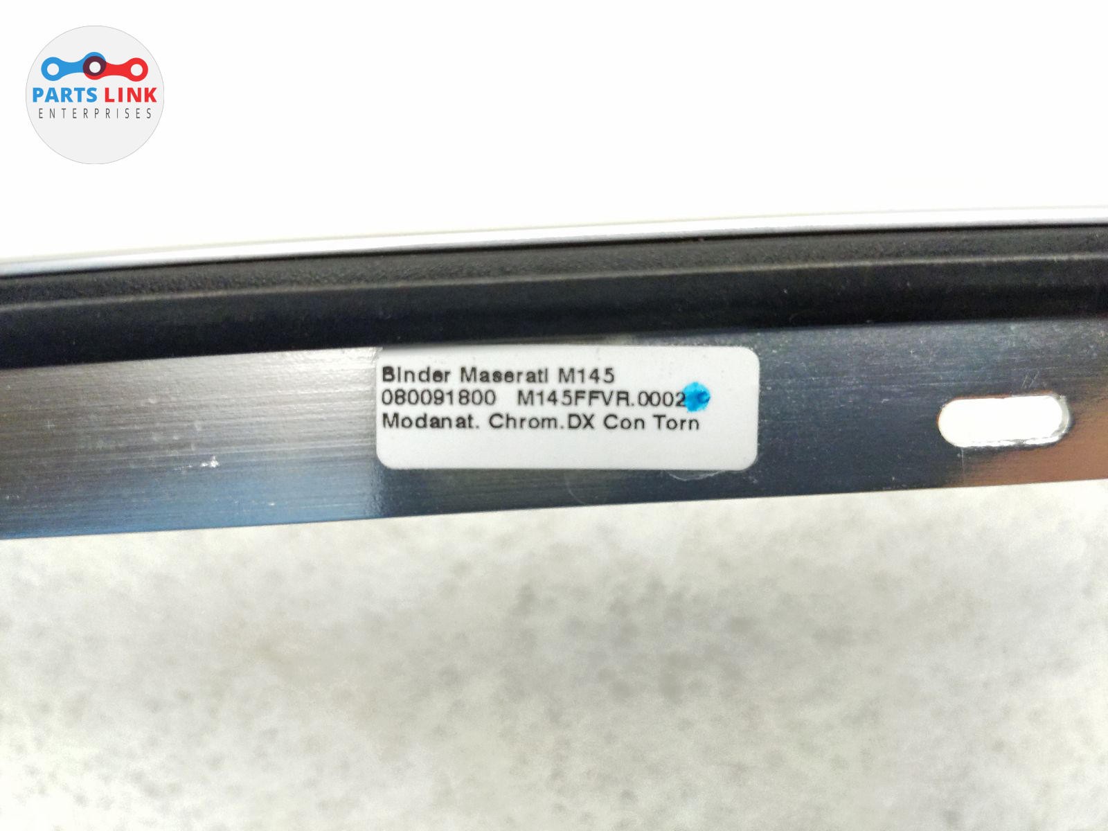 2007-19 MASERATI GRANTURISMO RIGHT ROOF TRIM WINDOW PROFILE MOLDING CHROME M145