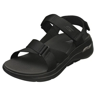 Skechers Go Walk Arch Fit Womens Walking Sandals in Black