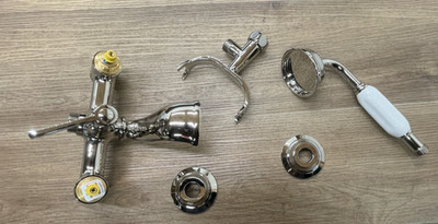 Signature Hardware SHMA441007PN Marceau Floor Mounted Tub Filler Faucet - *READ*