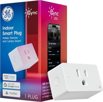 GE Cync Matter Indoor Smart Outlet Plug