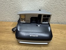 Vintage Polaroid One 600 Film 100mm Focus Instant Camera Silver Tested