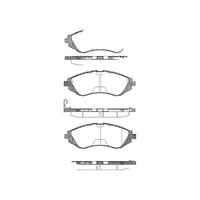 Bremsbelagsatz Scheiben 17,6 Mm Triscan Iam-Expertise FüR U.A. Daewoo Rezzo