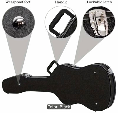 stratocaster telecaster hard Black case