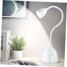 Desk Lamp for College Dorm Room - LED Reading Light - Small Adjustable White