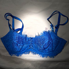 Victoria  s Secret Dream Angels Blue Lace Bra 32D