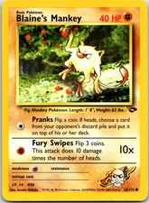 Blaine's Mankey Common Gym Challenge Unlimited 063/132 LP