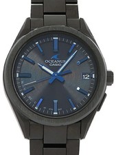 CASIO Oceanus 3-Hand Watch OCW-T200SB-1AJF Black Men's Used Watch #21121